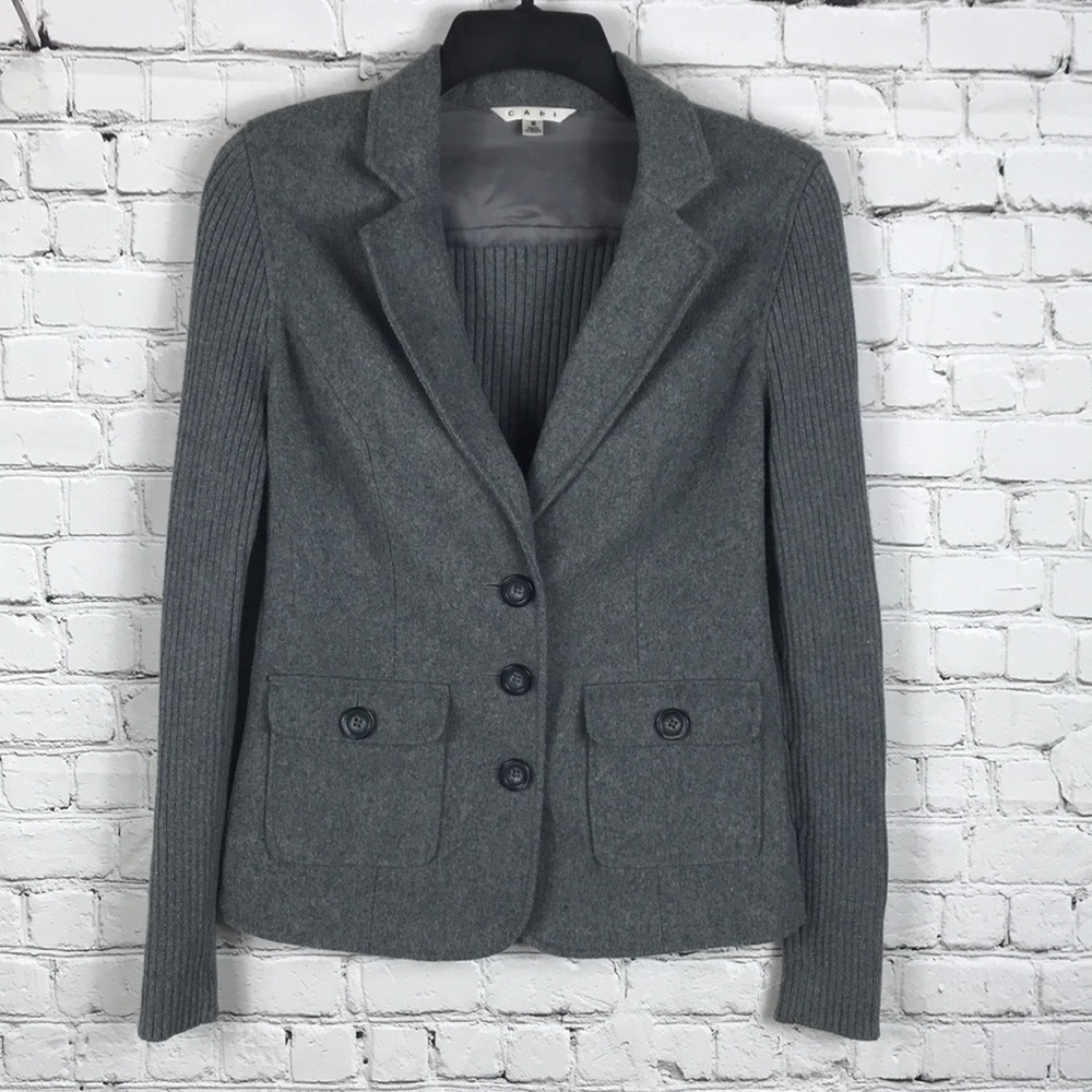 CAbi 119 Half and Half Jacket Sz S